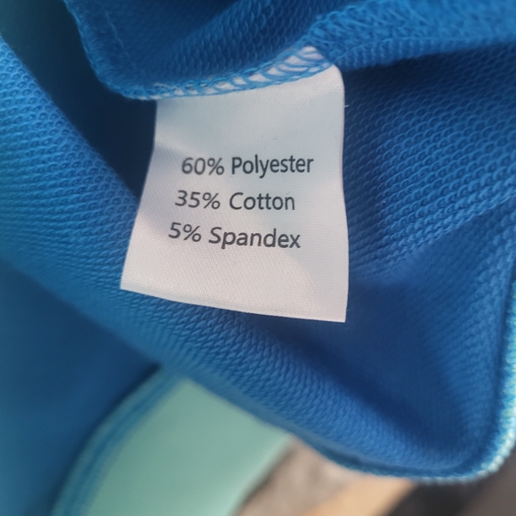 Oversized Blue Colorblock Sweatshirt NWT - Picture 4 of 8